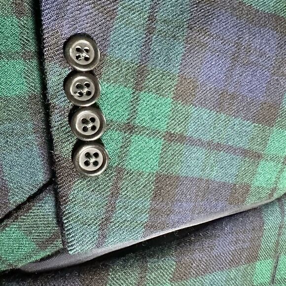 Polo Ralph Lauren Black Watch Plaid Virgin Wool Single Breasted Sport Coat - Picture 6 of 16